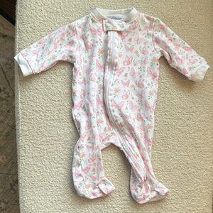 Nellapima Butterflies Print Zipper Footie